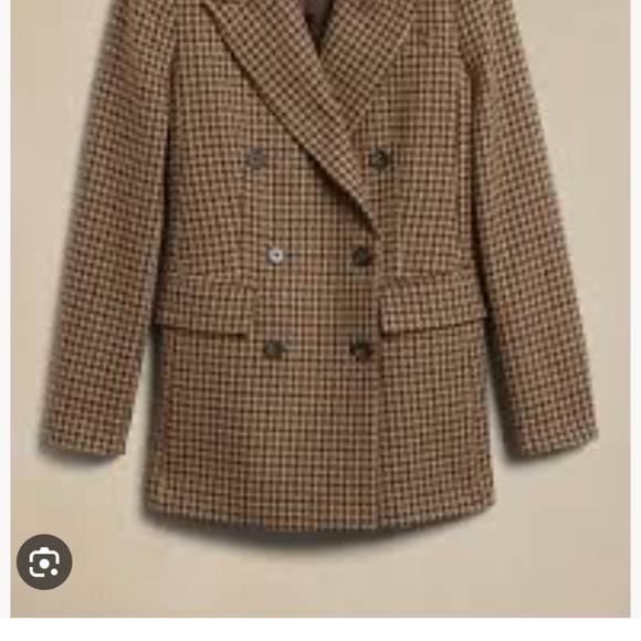 Banana Republic Modern Wool Blazer sz 2 - Picture 3 of 5